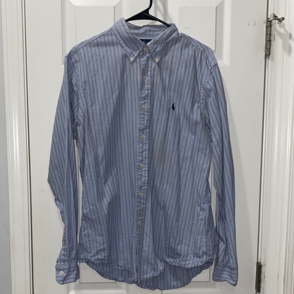 Ralph Lauren Custom Fit Long Sleeve Button Down (Size: Large) - Picture 1 of 4